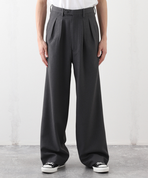 m's braque（エムズブラック）の「m’s braque (エムズ ブラック) タックワイドバギーPT BMPT-48（スラックス・メンズ・チャコールグレー・40/38/36）」の7枚目の写真
