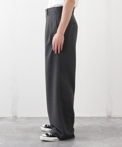 m's braque（エムズブラック）の「m’s braque (エムズ ブラック) タックワイドバギーPT BMPT-48（スラックス・メンズ・チャコールグレー・40/38/36）」の8枚目の写真