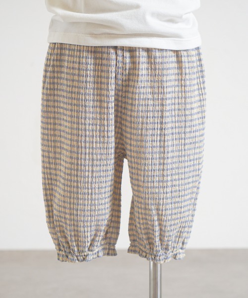 10mois(ディモワ)の「【10mois(ディモワ)】雲ポケットギンガムチェックバルーンパンツ 70-80・80-90・90-100・100-110cm(その他パンツ・キッズ・ピンク/ライトブルー/レッド・90-100cm/70-80cm/80-90cm)」の6枚目の写真