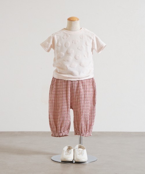 10mois(ディモワ)の「【10mois(ディモワ)】雲ポケットギンガムチェックバルーンパンツ 70-80・80-90・90-100・100-110cm(その他パンツ・キッズ・ピンク/ライトブルー/レッド・90-100cm/70-80cm/80-90cm)」の13枚目の写真