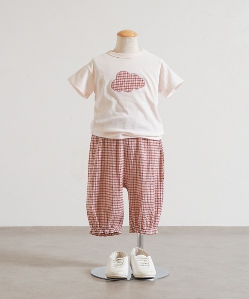 10mois(ディモワ)の「【10mois(ディモワ)】雲ポケットギンガムチェックバルーンパンツ 70-80・80-90・90-100・100-110cm(その他パンツ・キッズ・ピンク/ライトブルー/レッド・90-100cm/70-80cm/80-90cm)」の11枚目の写真