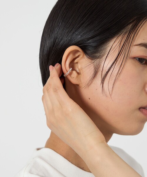 CITEN(シテン)の「<CITEN>メタルビーズイヤーカフ(イヤーカフ・レディース・シルバー/その他1・FREE)」の3枚目の写真