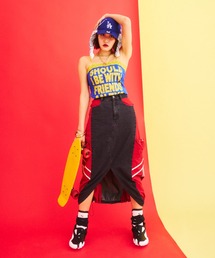 What Is Heart（ワットイズハート）の「denim docking balloon skirt - デニムドッキングバルーンスカート -（スカート）」