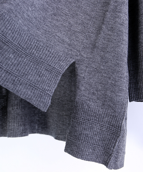 FREAK'S STORE（フリークスストア）の「ハイゲージタートルチュニック（ニット/セーター・レディース・ブラック/オフホワイト/グレー・ﾌﾘ-）」の20枚目の写真