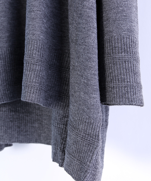 FREAK'S STORE（フリークスストア）の「ハイゲージタートルチュニック（ニット/セーター・レディース・ブラック/オフホワイト/グレー・ﾌﾘ-）」の19枚目の写真
