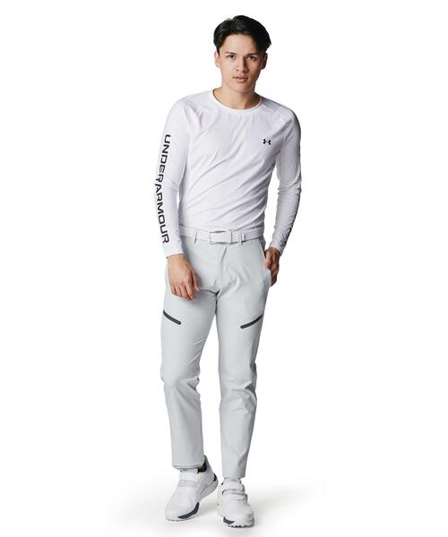 UNDER ARMOUR(アンダーアーマー)の「UAヒートギア フィッティド ノベルティ ロングスリーブ クルーネック シャツ(ゴルフ/メンズ)(Tシャツ/カットソー・メンズ・ホワイト・XL/M/2XL/L/S)」の3枚目の写真