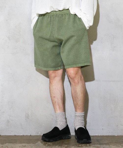 JERZEES(ジャージーズ)の「JERZEES / ジャージーズ UNISEX PIGMENT DYE SWEAT SHORTS ピグメントダイ スウェットショートパンツ ユニセックス(その他パンツ・メンズ・グレー/レッド/グリーン/ブラック・LARGE/MEDIUM)」の14枚目の写真
