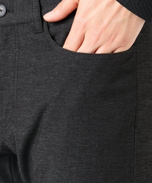 a.v.v（アーヴェヴェ）の「【ストレッチ】スマートシャンブレー5ポケットパンツ(セットアップ可）（スラックス・メンズ・ネイビー/チャコールグレー・46/48/44/50）」の12枚目の写真