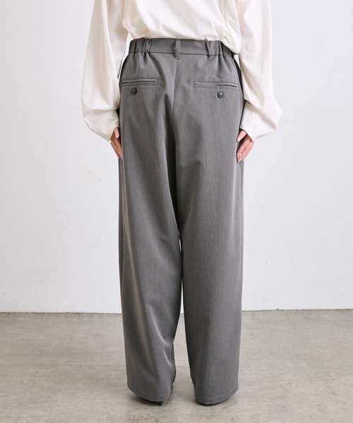 PUAL CE CIN(ピュアルセシン)の「【WEB限定】2タックスラックスパンツ(スラックス・レディース・ブラック/グレー・FREE)」の19枚目の写真