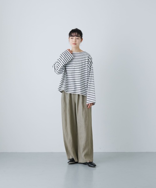 かぐれ（カグレ）の「リネンイージーパンツ（その他パンツ・レディース・チャコールグレー/ベージュ/ブラック・FREE）」の16枚目の写真