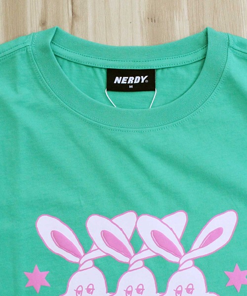 NERDY（ノルディ）の「NERDY ツイストバディ半袖Tシャツ TWIST BUDDY S/S T-SHIRT（Tシャツ/カットソー・メンズ・イエロー/グリーン・M）」の3枚目の写真