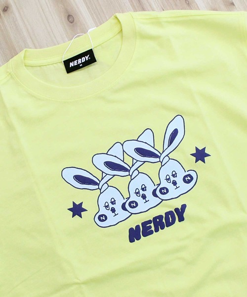 NERDY（ノルディ）の「NERDY ツイストバディ半袖Tシャツ TWIST BUDDY S/S T-SHIRT（Tシャツ/カットソー・メンズ・イエロー/グリーン・M）」の10枚目の写真