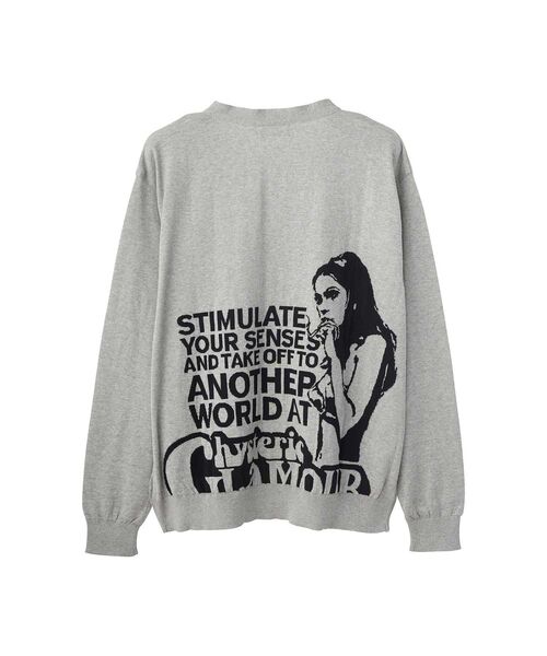 HYSTERIC GLAMOUR カーディガン　試着のみ　グレー　XL HYSTERIC GLAMOUR カーディガン 試着のみ グレー XL メンズ
