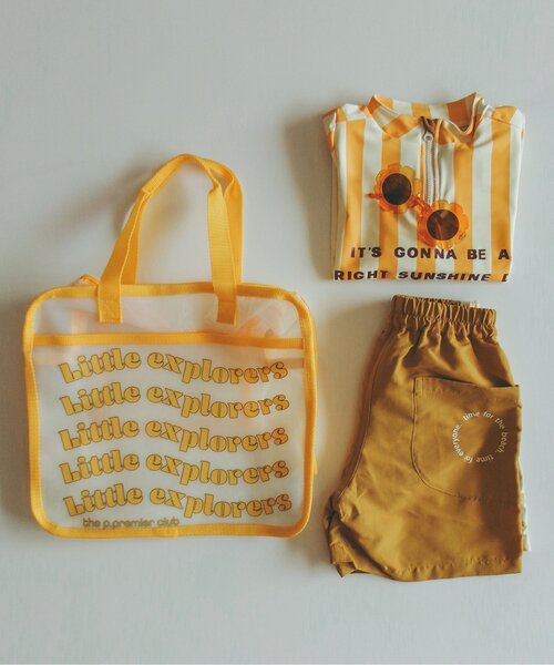 p.premier（ピードットプルミエ）の「ボストンプールBAG（スイムグッズ・キッズ・サックスブルー/イエロー/ブラウン/グリーン/ピンク/レッド・FREE）」の9枚目の写真