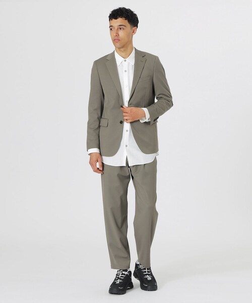 LOVELESS（ラブレス）の「ウールミックスツイルジャケット（テーラードジャケット・メンズ・ライトグレー/ブラウン系その他3/ブラック・L/S/M）」の4枚目の写真