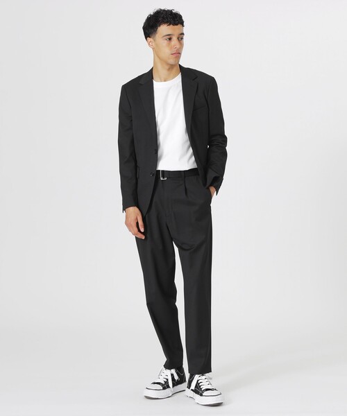 LOVELESS（ラブレス）の「ウールミックスツイルジャケット（テーラードジャケット・メンズ・ライトグレー/ブラウン系その他3/ブラック・L/S/M）」の5枚目の写真