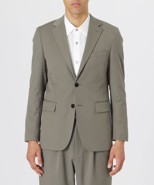 LOVELESS（ラブレス）の「ウールミックスツイルジャケット（テーラードジャケット・メンズ・ライトグレー/ブラウン系その他3/ブラック・L/S/M）」の7枚目の写真