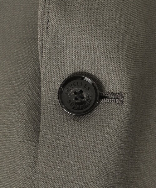 LOVELESS（ラブレス）の「ウールミックスツイルジャケット（テーラードジャケット・メンズ・ライトグレー/ブラウン系その他3/ブラック・L/S/M）」の13枚目の写真
