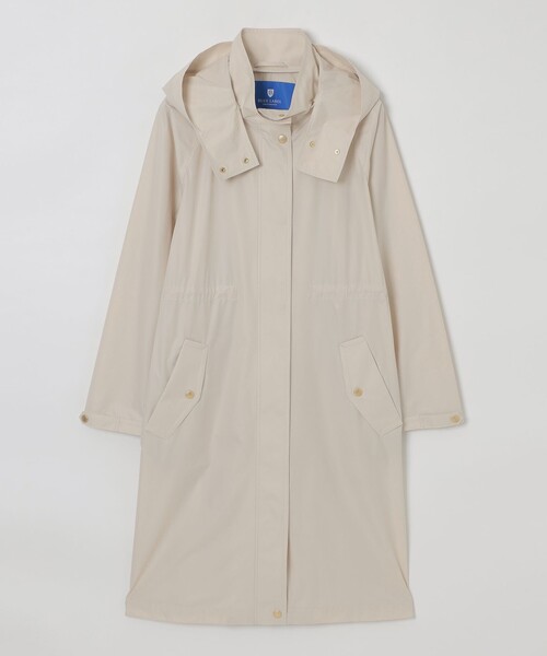 BLUE LABEL CRESTBRIDGE（ブルーレーベルクレストブリッジ）の「ストレッチプルーフクロスロングマウンテンパーカー（マウンテンパーカー・レディース・ベージュ/ダークネイビー・36/38）」の18枚目の写真