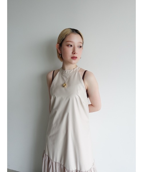 Halter Neck Tiered Dress/ホルターネックティアードドレス