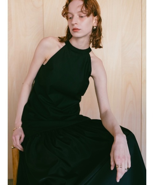 DT MaxMara ★ ワンショルダー ドレス BERNARD ブラック 楽天市場】マーメイドワンピ ハイネック 花柄 ワンピース カット
