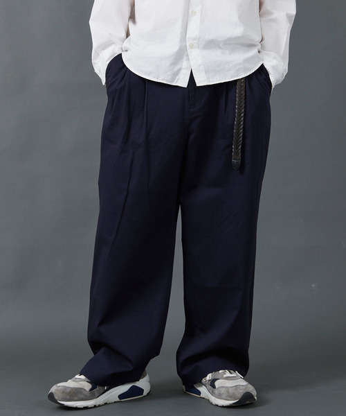 CavariA（キャバリア）の「ストレッチ2タックワイドパンツ（その他パンツ・メンズ・カーキ/ブラック/ダークネイビー・マルチサイズ）」の3枚目の写真