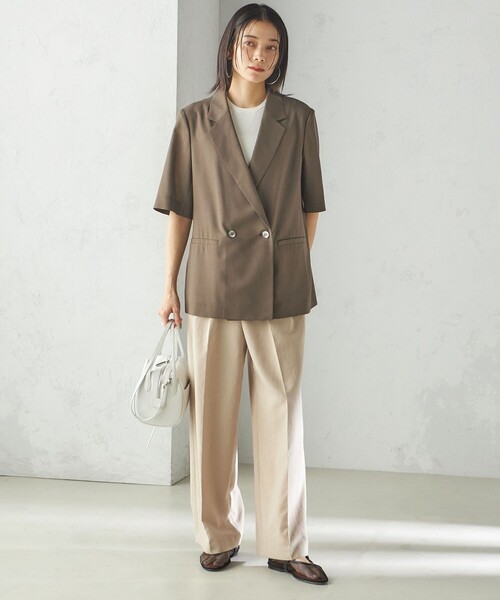 Doux archives 24SS サップ半袖ジャケット　アイボリー 楽天市場】サップ半袖ジャケット／ドゥ アルシーヴ（Doux