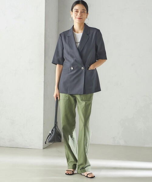Doux archives 24SS サップ半袖ジャケット　アイボリー 楽天市場】サップ半袖ジャケット／ドゥ アルシーヴ（Doux