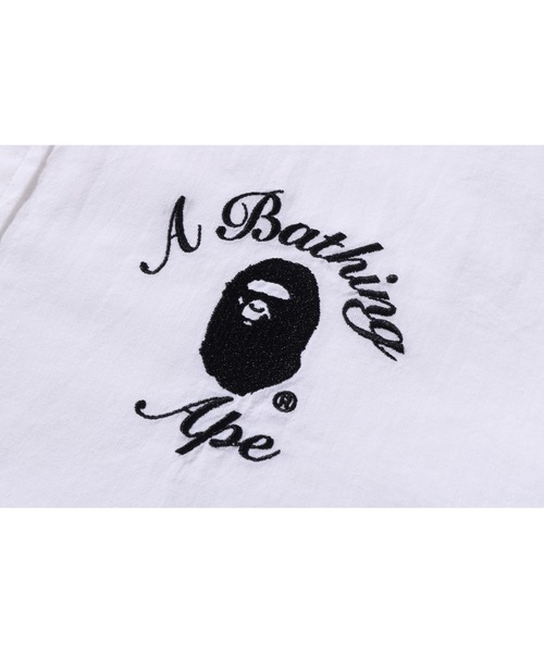 A BATHING APE（アベイシングエイプ）の「COLLEGE SHIRT（シャツ/ブラウス・レディース・イエロー/ホワイト・FREE）」の6枚目の写真