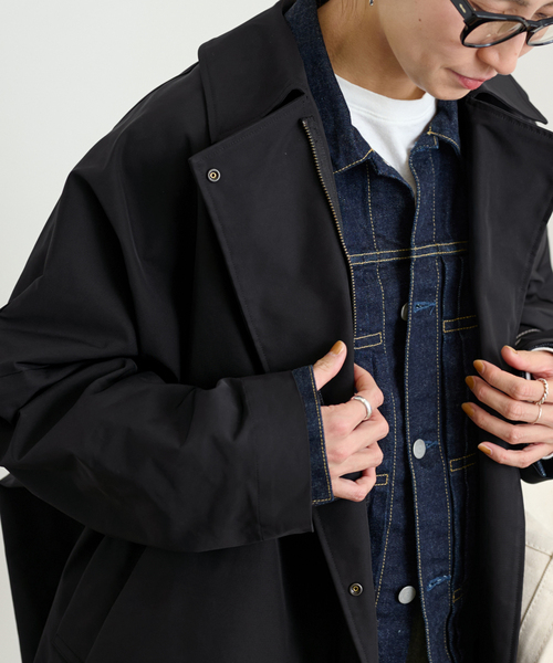 FRAMeWORK(フレームワーク)の「≪WEB限定追加≫撥水ポンチョトレンチコート3(ポンチョ・レディース・ブラック/ベージュ・36)」の16枚目の写真