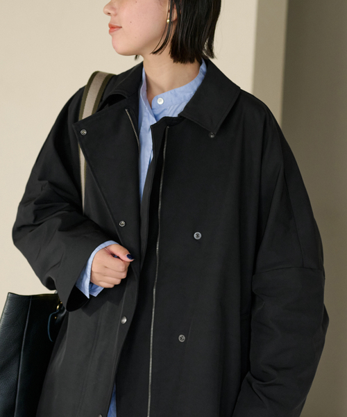 FRAMeWORK(フレームワーク)の「≪WEB限定追加≫撥水ポンチョトレンチコート3(ポンチョ・レディース・ブラック/ベージュ・36)」の19枚目の写真