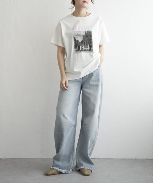 notch.（ノッチ）の「フォトxロゴプリント半袖Tシャツ（Tシャツ/カットソー・レディース・ピンク/ブルー/イエロー・M）」の7枚目の写真