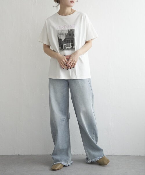 セール】フォトxロゴプリント半袖Tシャツ（Tシャツ/カットソー