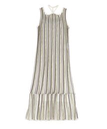 LAGUNAMOON | MIXストライプチョーカーニットワンピース(ワンピース)