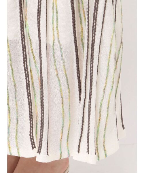 LAGUNAMOON（ラグナムーン）の「MIXストライプチョーカーニットワンピース（ワンピース・レディース・オレンジ/グリーン/アイボリー・SMALL/MEDIUM）」の8枚目の写真