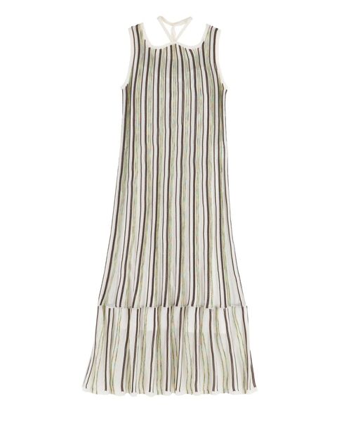 LAGUNAMOON（ラグナムーン）の「MIXストライプチョーカーニットワンピース（ワンピース・レディース・オレンジ/グリーン/アイボリー・SMALL/MEDIUM）」の16枚目の写真