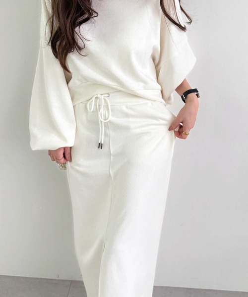 GeeRA(ジーラ)の「フロントスリットスウェットナロースカート(スカート・レディース・オフホワイト/オートミール/ブラック・LARGE/MEDIUM)」の22枚目の写真