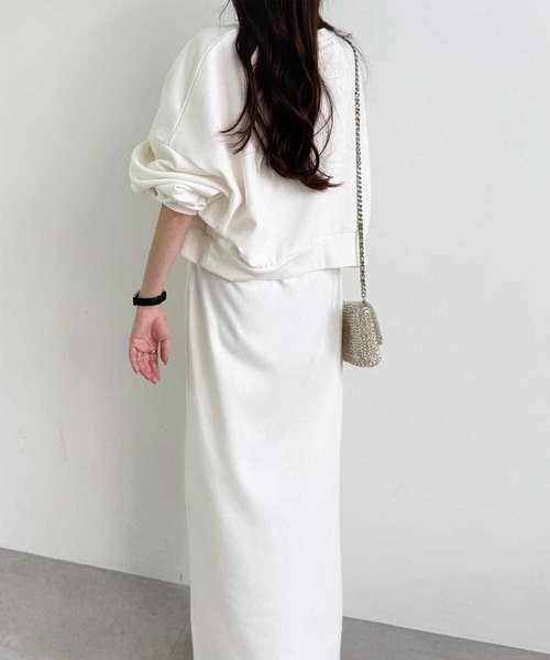 GeeRA(ジーラ)の「フロントスリットスウェットナロースカート(スカート・レディース・オフホワイト/オートミール/ブラック・LARGE/MEDIUM)」の19枚目の写真