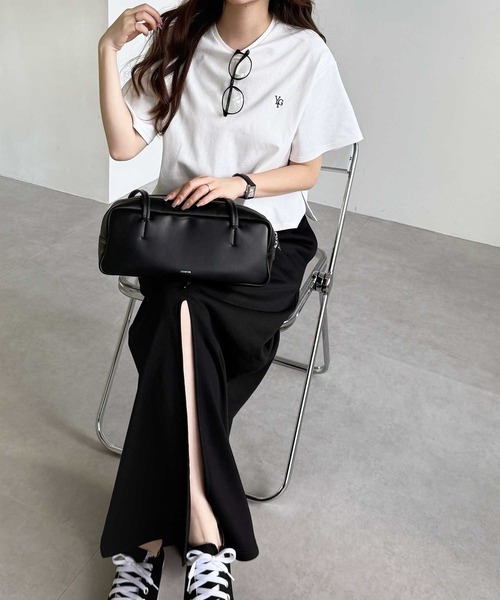 GeeRA(ジーラ)の「フロントスリットスウェットナロースカート(スカート・レディース・オフホワイト/オートミール/ブラック・LARGE/MEDIUM)」の18枚目の写真