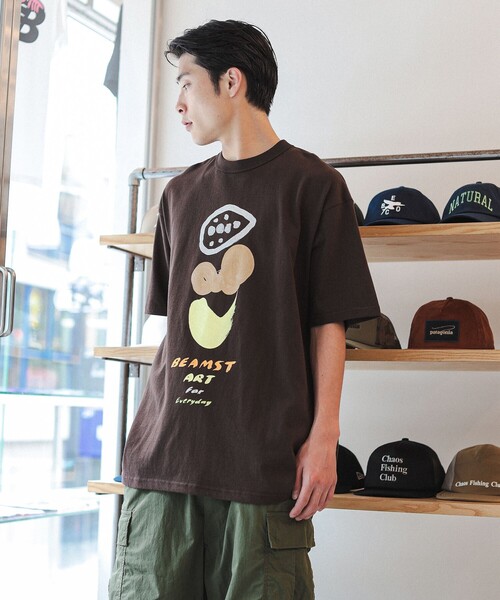 BEAMS T(ビームスティー)の「Mayumi Yamase / ART FOR EVERYDAY T-SHIRT(Tシャツ/カットソー・メンズ・ホワイト/ライトグレー/ブラウン・X-SMALL/MEDIUM/LARGE/SMALL/X-LARGE/XX-LARGE)」の9枚目の写真