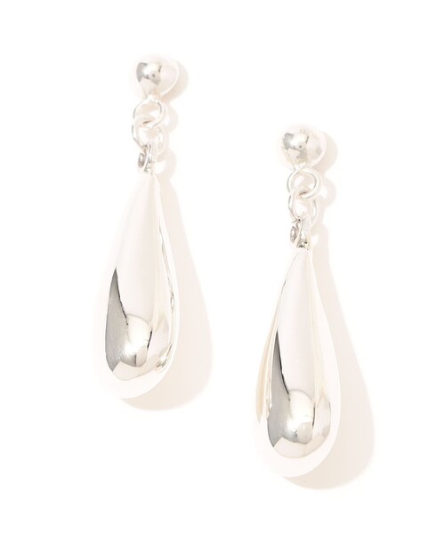 NINA&JULES（ニナエジュール）の「NINA&JULES Hooked Teardrop ピアス（ピアス（両耳用）・レディース・シルバー・FREE）」の5枚目の写真