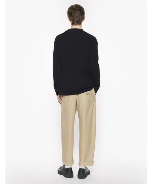 Maison Kitsune(メゾンキツネ)の「MAISON KITSUNE HANDWRITING COMFORT RIBBED CARDIGAN(カーディガン/ボレロ・メンズ・ブラック・S/M/L/XL/XS)」の5枚目の写真