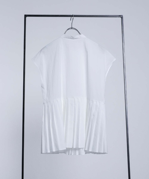 RAW FUDGE(ローファッジ)の「プリーツペプラムブラウス(シャツ/ブラウス・レディース・オフホワイト/ブラック・M)」の19枚目の写真