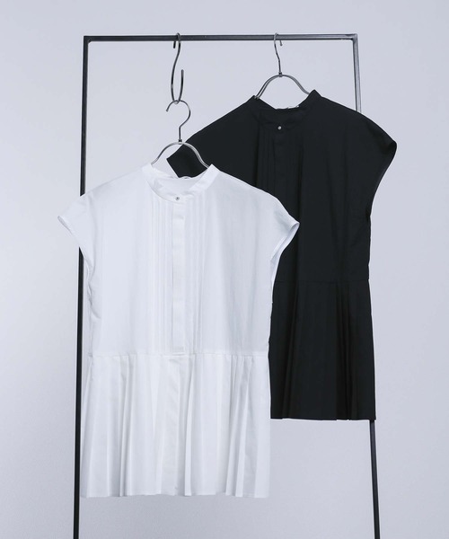 RAW FUDGE(ローファッジ)の「プリーツペプラムブラウス(シャツ/ブラウス・レディース・オフホワイト/ブラック・M)」の20枚目の写真