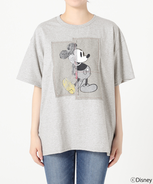 Spick & Span(スピックアンドスパン)の「《追加》WIFFLE / ウィッフル MICKYパッチワークTee(Tシャツ/カットソー・レディース・グレー/ブラック/ホワイト・FREE)」の19枚目の写真