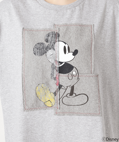 Spick & Span(スピックアンドスパン)の「《追加》WIFFLE / ウィッフル MICKYパッチワークTee(Tシャツ/カットソー・レディース・グレー/ブラック/ホワイト・FREE)」の20枚目の写真