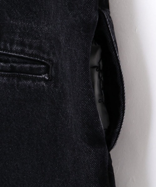 ETRE TOKYO(エトレトウキョウ)の「EDWIN×ETRE TOKYOデニムオールインワン(つなぎ/オールインワン・レディース・ブラック/ホワイト・S/M)」の6枚目の写真