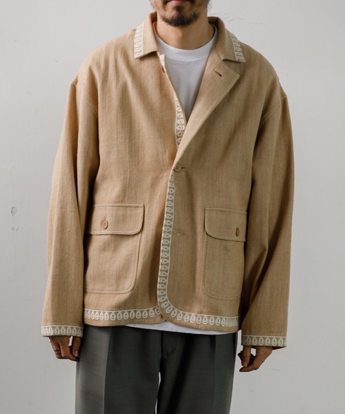 カディベジ染め刺繍ジャケット（その他アウター）｜AMERICAN RAG CIE