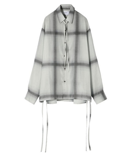 BLAYMORE（ブレイモア）の「【BLAYMORE】Sheer Ombre Check Shirt / シアーシャツ オンブレチェック（シャツ/ブラウス・メンズ・ブルー/ホワイト・S/M）」の2枚目の写真