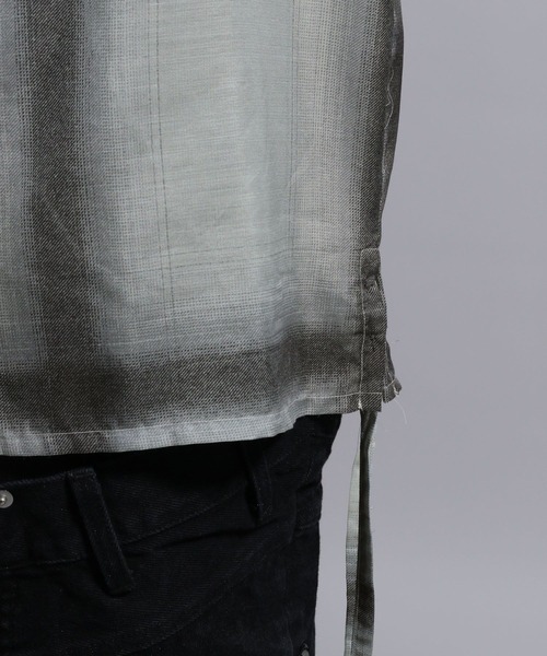 BLAYMORE（ブレイモア）の「【BLAYMORE】Sheer Ombre Check Shirt / シアーシャツ オンブレチェック（シャツ/ブラウス・メンズ・ブルー/ホワイト・S/M）」の14枚目の写真